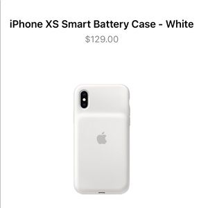 Apple iPhone 10/10s White Charging Case